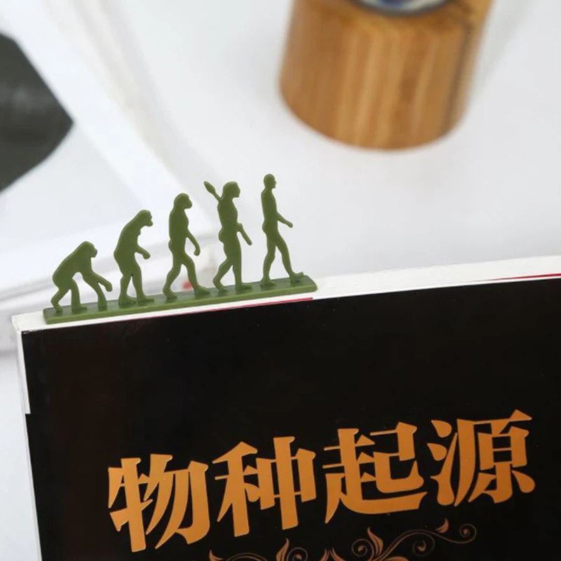 

1Pc Creative Origin of Species Bookmark 3D Silicone Reading Bookmarks Book Holder Gift For Children