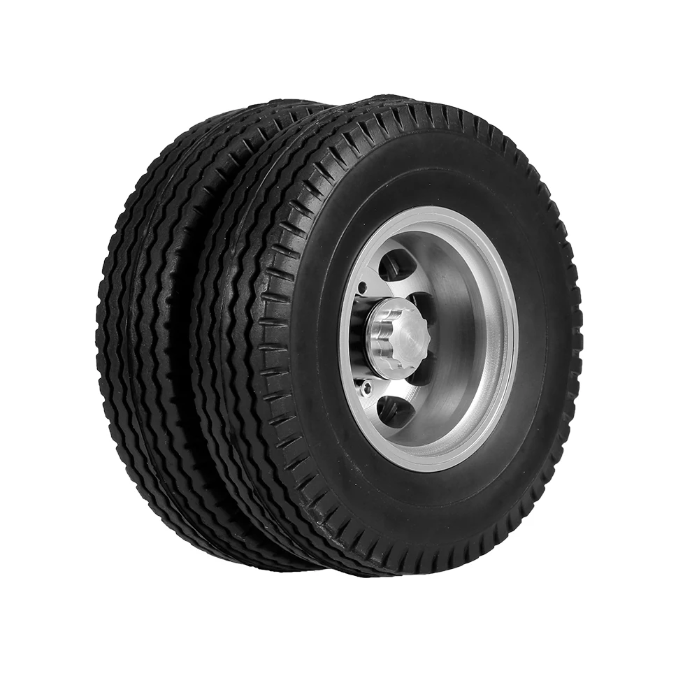 Для 1/14 Tamiya тягач RC альпинист прицеп 2 шт передние/задние колеса с 10 спицами