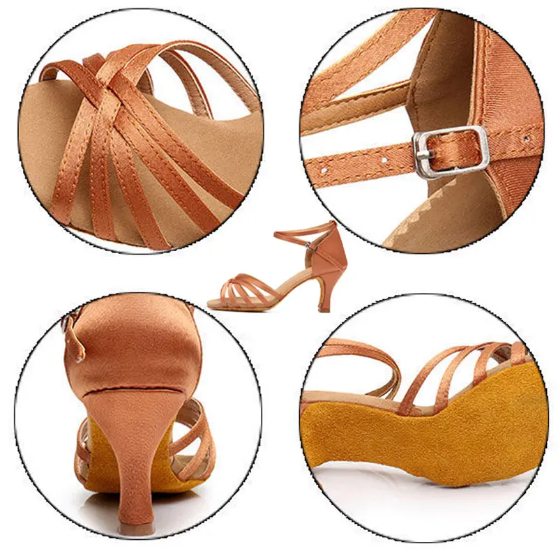 Туфли женские на высоком каблуке для латиноамериканских танцев сандалии сальсы