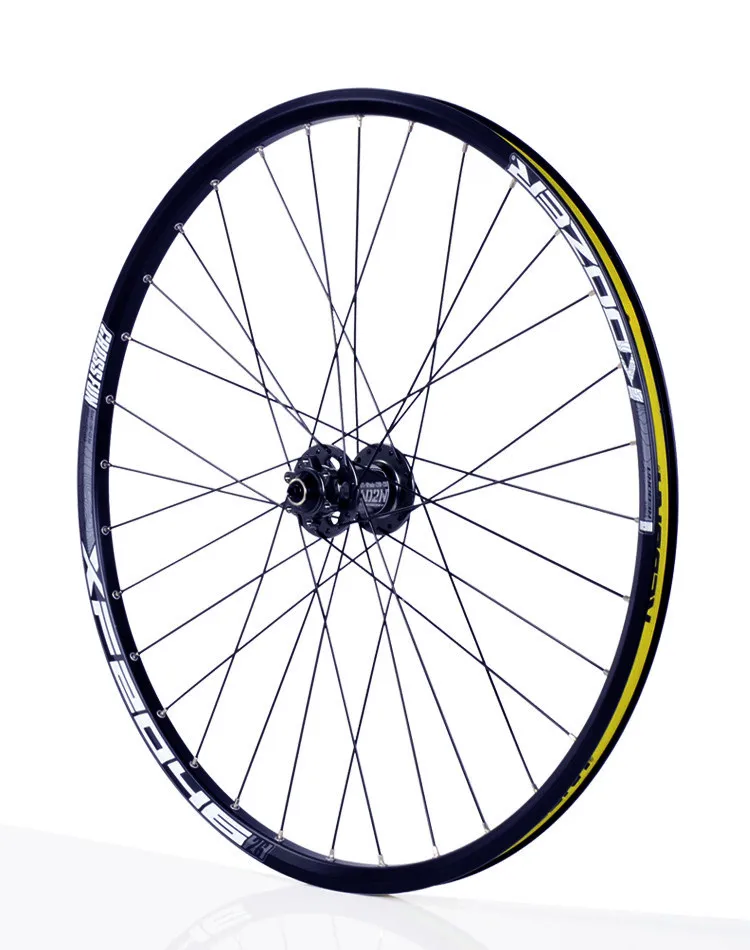 KOOZER XF2046 MTB горный велосипед колесная 26/27. 5/29 дюймов 72 кольца 4 подшипника QR Thru-axis колеса - Цвет: 26 black front QR