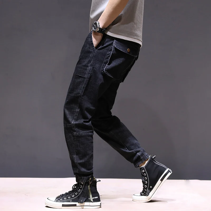 Мужские свободные брюки шаровары FAVOCENT повседневные эластичные с несколькими