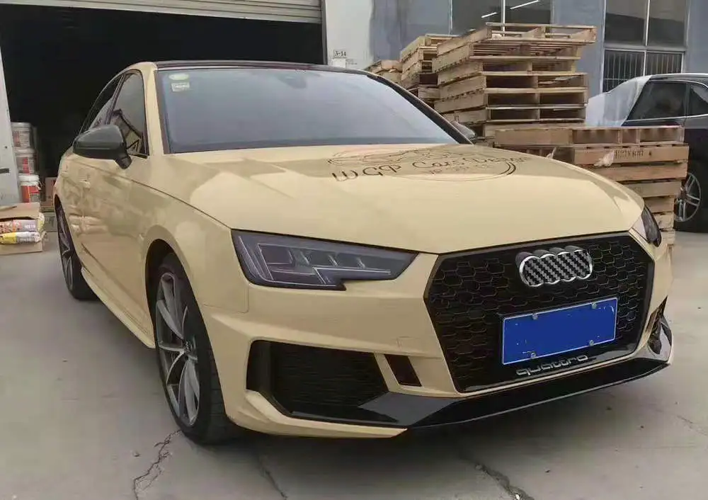 RS4 набор внешних комплектующих к автомобилю для Audi A4- переднего бампера и передней губы и переднего гриля/заднего бампера и заднего диффузора губ