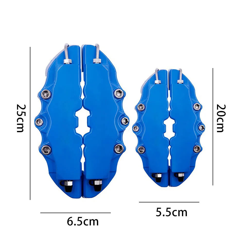 

Blue Brake Caliper Covers Front And Rear BIG & MEDIUM 4pcs HIGH QUALITY