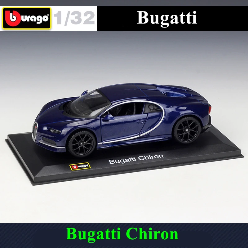 BUGATTI CHIRON Bburago 1:32 1967 Porsche 911 модель автомобиля из сплава плексигласа пылезащитный дисплей база посылка подарки для сбора - Цвет: BUGATTI CHIRON