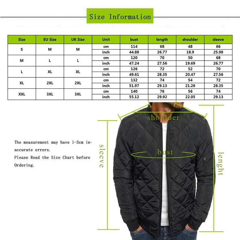 

Jacket Zip Up Jacket Men Overcoat Male Jaqueta Men's Lightweight Windproof Masculino Solid Casual Fit Outdoor Coats