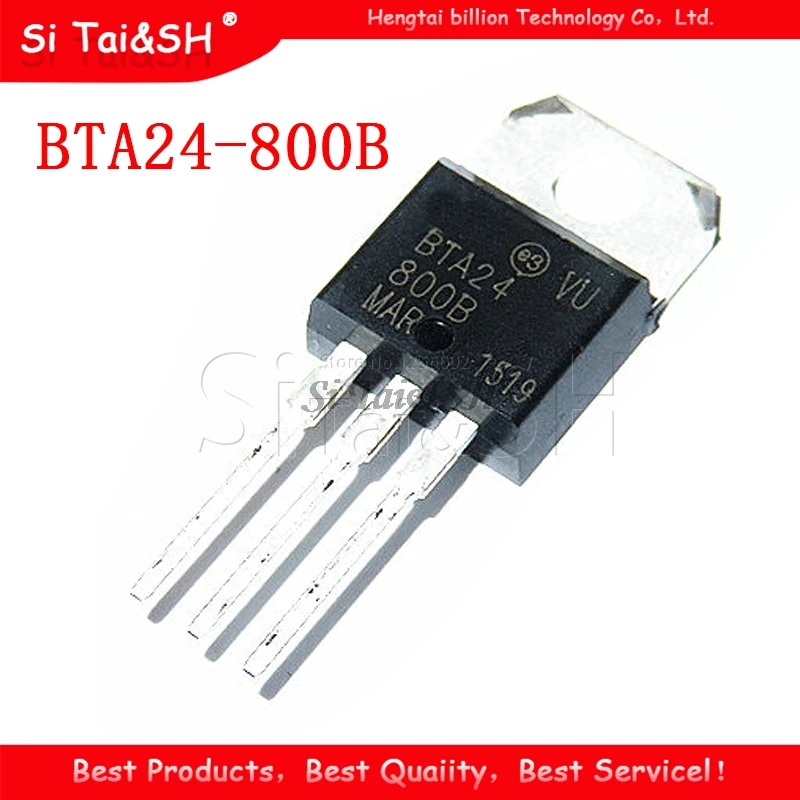 

10 шт. BTA24-800B-220 BTA24-800 TO220 BTA24 24-800B