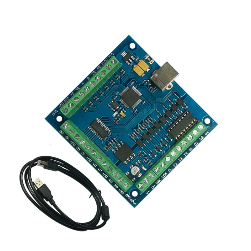

4-осевой USB-драйвер шагового двигателя MACH3, 12-24 В, 100 кГц, разрывная плата, плавное движение, Карта контроллера ЧПУ