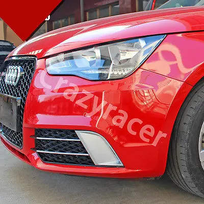 RS1 стиль черный Передний противотуманный светильник решетка Накладка для Audi A1 Non