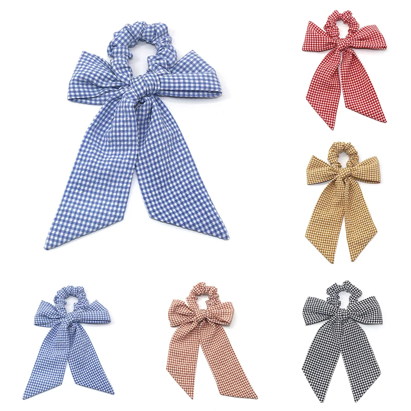 Бантики эластичные банты для волос модные Ленточные повязки девушек резинки