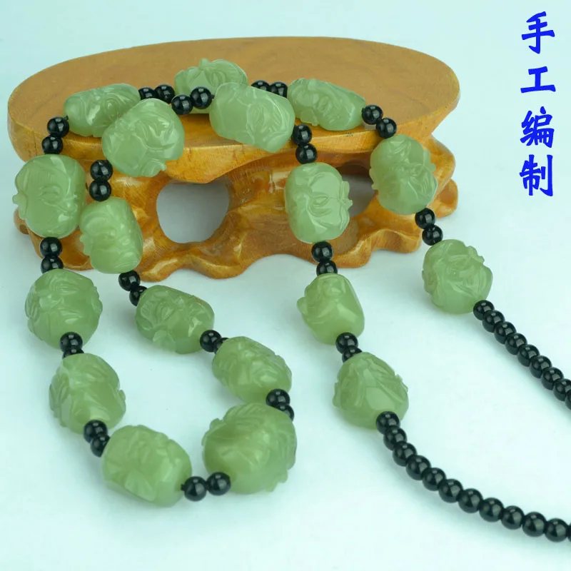 Мужское ожерелье из нефрита и pe Rohan кулон натурального 18 дюймов|Подвески| |