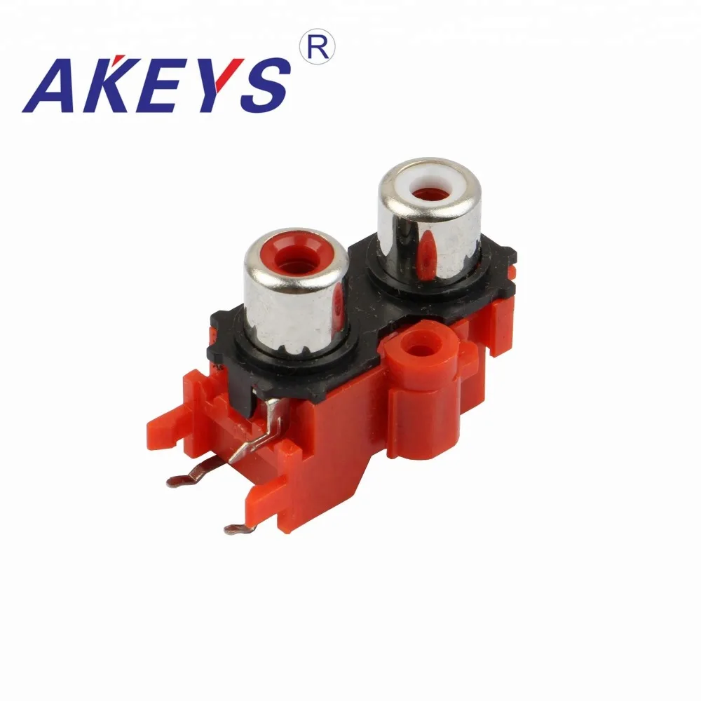 

10PCS AV2-8.4-13 High Quality 2 Holes 3 PINS AV Connector socket