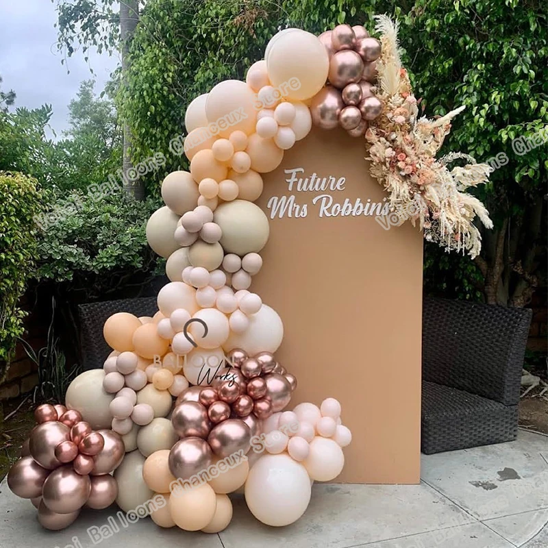 

140 шт., двойная гирлянда для воздушных шаров