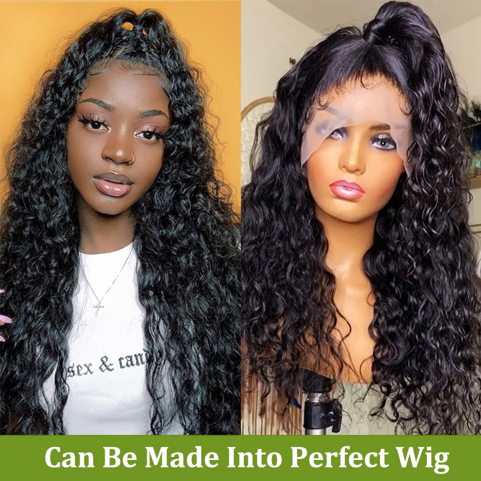 Пупряди волос Девы с фронтальной HD-кружевом 3 4 волнистые 30 дюймов пупряди