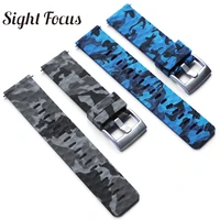 24mm camouflage silicone watch strap for suunto 7 watch band for suunto 9baro watch spartan sport band traversed5 army bands
