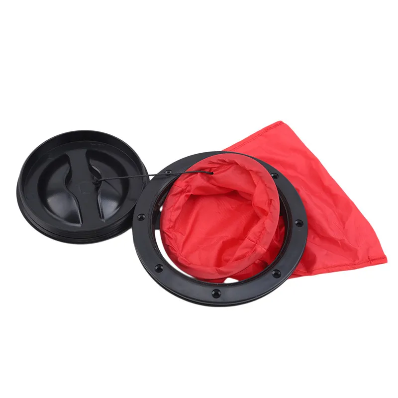 

6 Inch Marine Cover Pull Out Deck Plate With Storage Bag Cover Kit For Boat Kayak Canoe Kayak Accessories