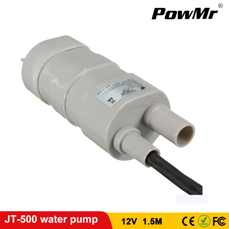 PowMr микро погружной водяной насос 12 вольт 1.2A 5 м 14L/мин 600L/ч для солнечной аквариум
