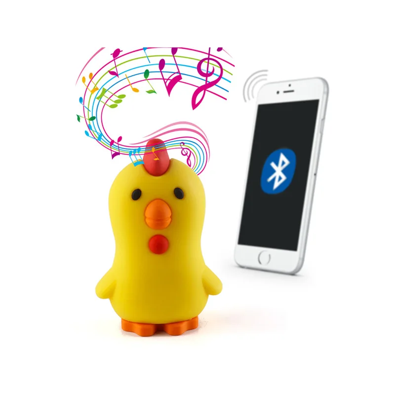 

Business Gift Year of the Rooster Mascot Custom PVC Chicken Doll Bluetooth Speaker Custom Logo Audio Outdoor