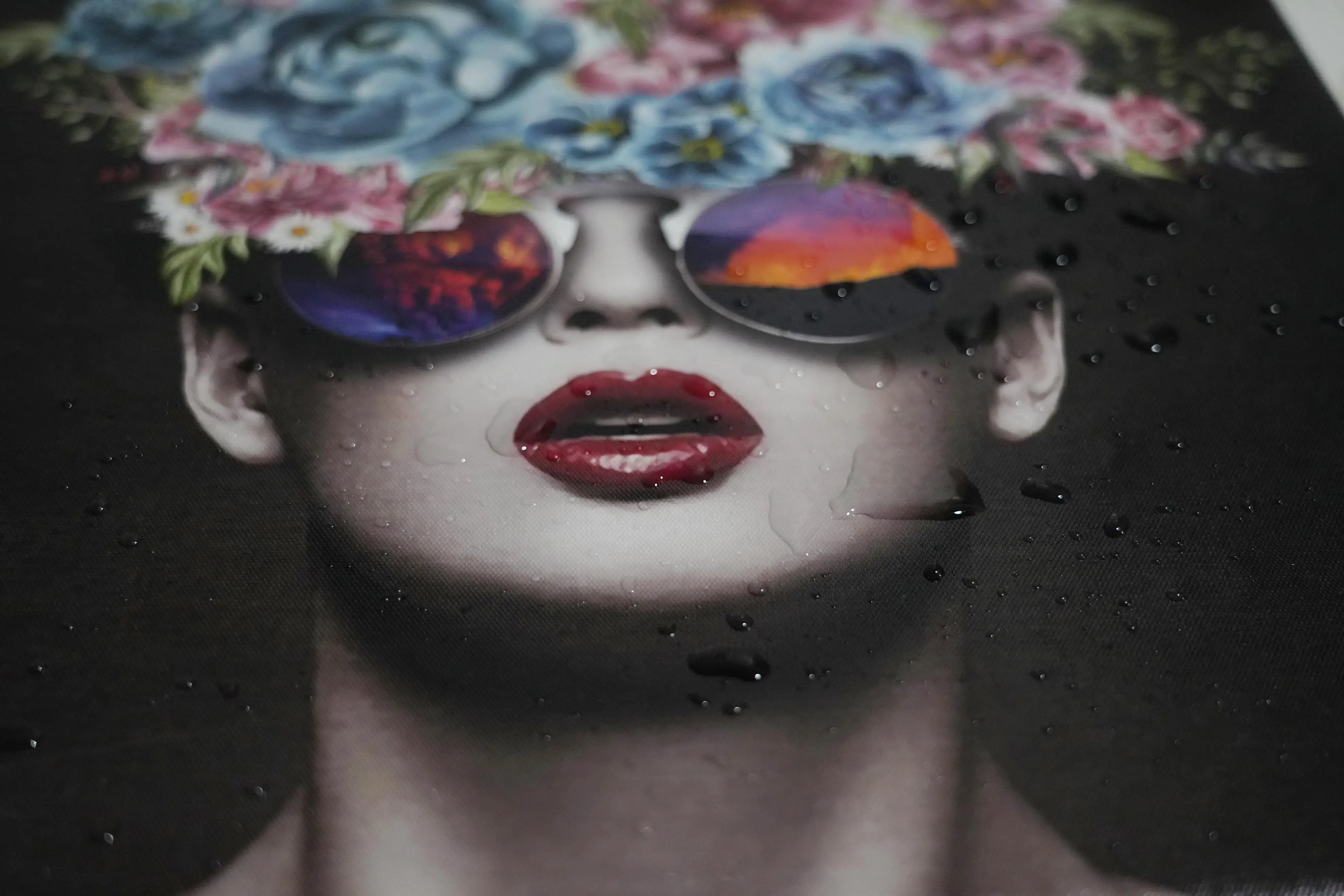 Тропический Летний морской пейзаж постер с принтом на морском мостике трава