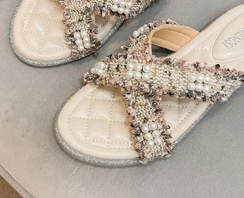 

Women's Sandals 2021 Summer New Transparent Wear Out Sandals Flat Bottom ROMAN SANDALS Large Size Women's Shoes Beach Shoes