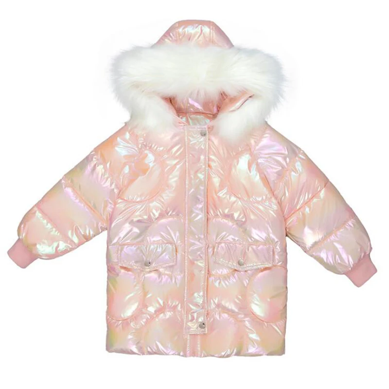 

2020 Children's down coats girls cotton coats casual kids cotton long jackets autumn winter baby down coats for 4-12year