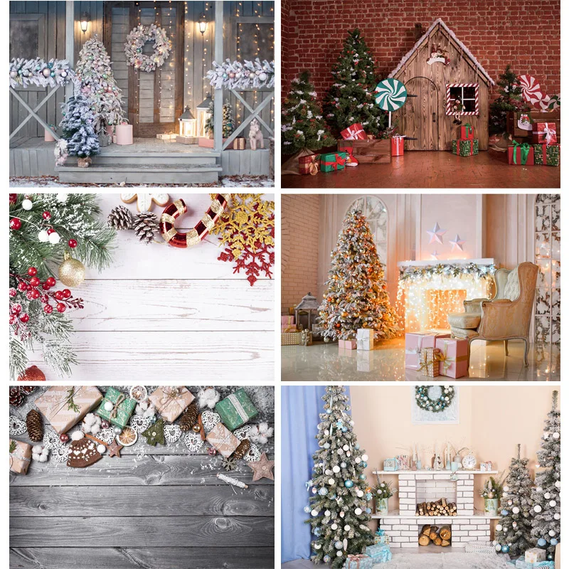 

Christmas Theme Photography Background Snowman Christmas tree Children Portrait Backdrops For Photo Studio Props 21922 ZLDT-25