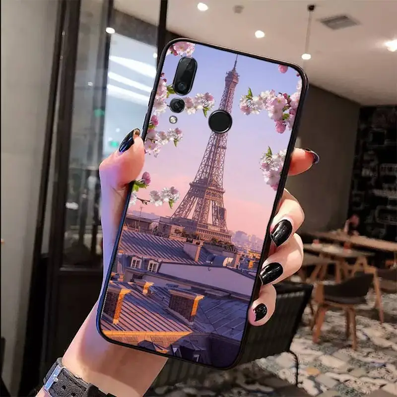 

Romantic Paris Eiffel ToweR Phone Case For Huawei Honor view 7a5.45inch 7c5.7inch 8x 8a 8c 9 9x 10 20 10i 20i lite pro