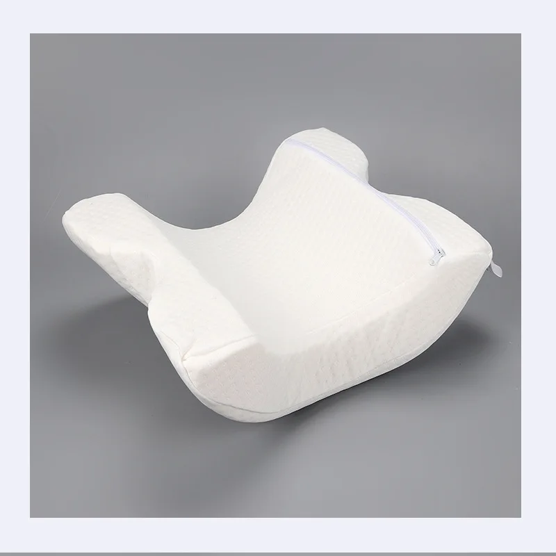 

Zero Pressure Sleeping Pillow For Couples Memory Sponge White U-Shaped Ice Silk Fabric Assisted Sleep Home Protect Neck
