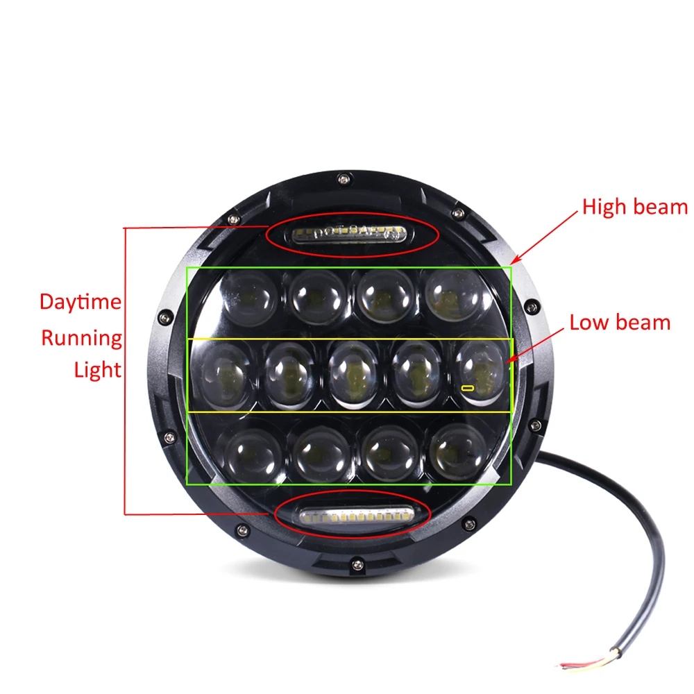 Мотоциклетная светодиодная фара 7 дюймов в стиле ретро для Honda Hornet 900 Cafe Racer 883 Sportster