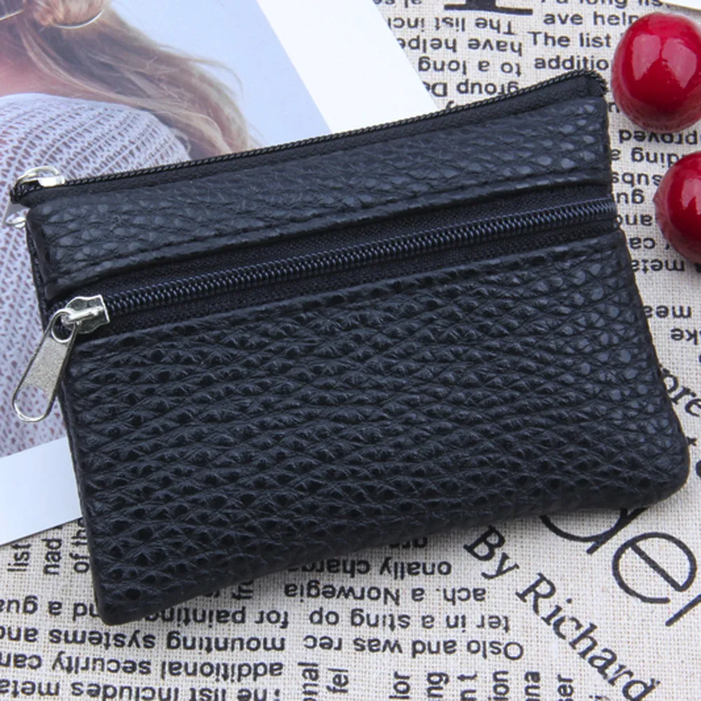 Women Men PU Leather Coin Purse / Key Wallet 2018 New Fashion Zipper Mini Handbag Card Holders Short Small Old-school | Багаж и сумки