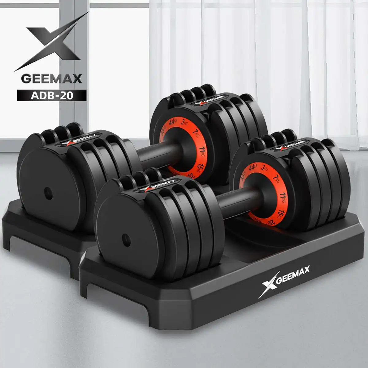 

Регулируемая фотовспышка GEEMAX 20/25 кг, автоматическая замена, для фитнеса, тренировок, тренажерного зала, Нескользящие тренировочные инструм...