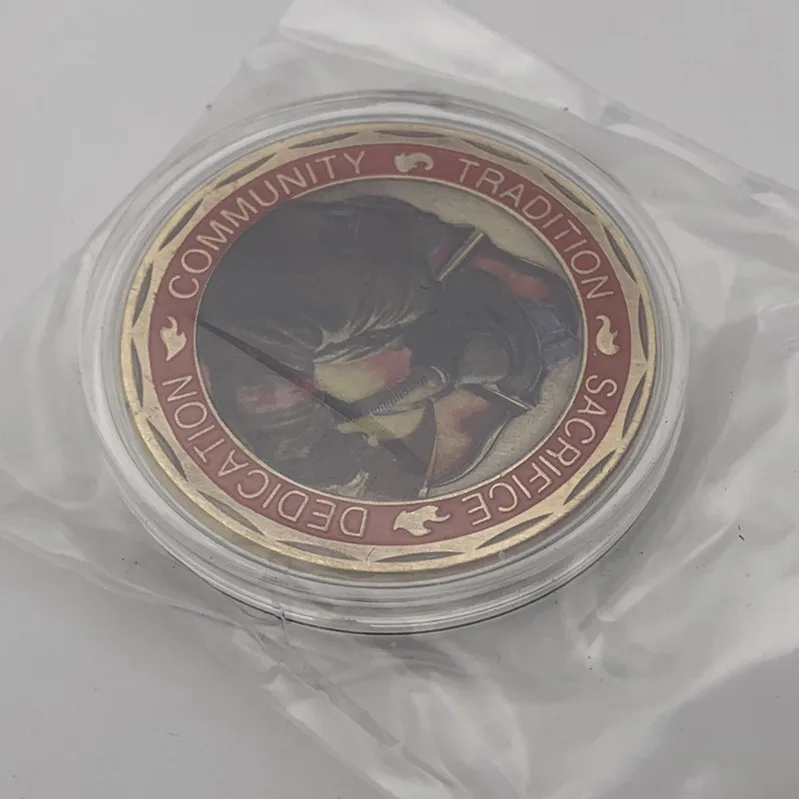 

American Firefighter Patron St. Florian Commemorative Coin Gift Lucky Challenge Coin