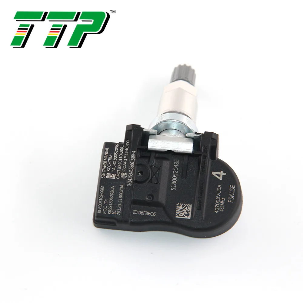 Автомобильный датчик давления в шинах TTP 4 шт. 40700-3VU0A система контроля 407003VU0A для