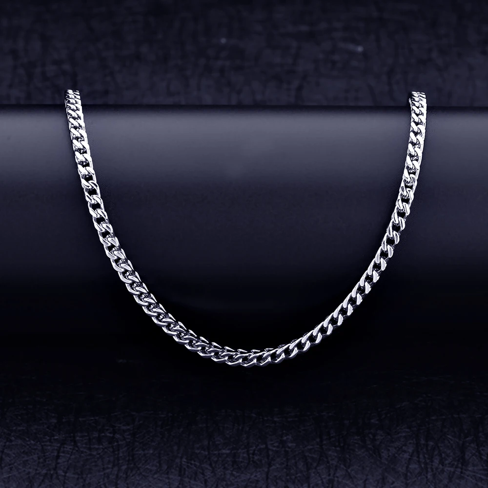 Ожерелье и браслет из титановой стали 4 мм | Украшения аксессуары