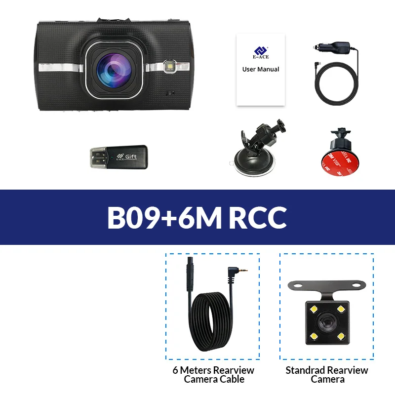 E-ACE Автомобильный видеорегистратор с gps трекером, видеорегистратор Full HD 1080 P, видеорегистратор ADAS LDWS, камера ночного видения, Автомобильный регистратор, видеорегистраторы