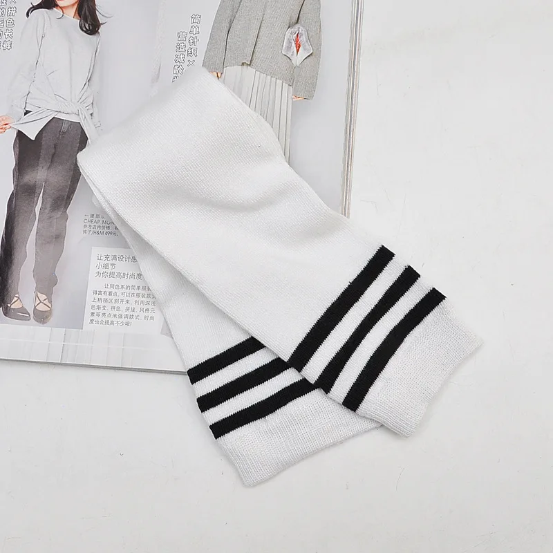 Модные пикантные гольфы для женщин 2019 кавайные полосатые до бедра женские