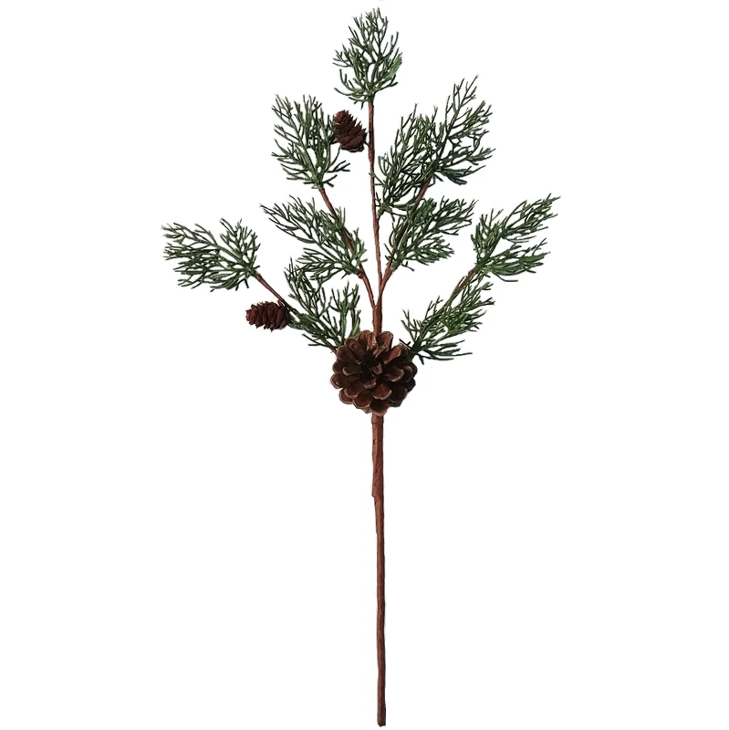 Искусственные пики сипресса искусственные листочки сосновые шишки листья
