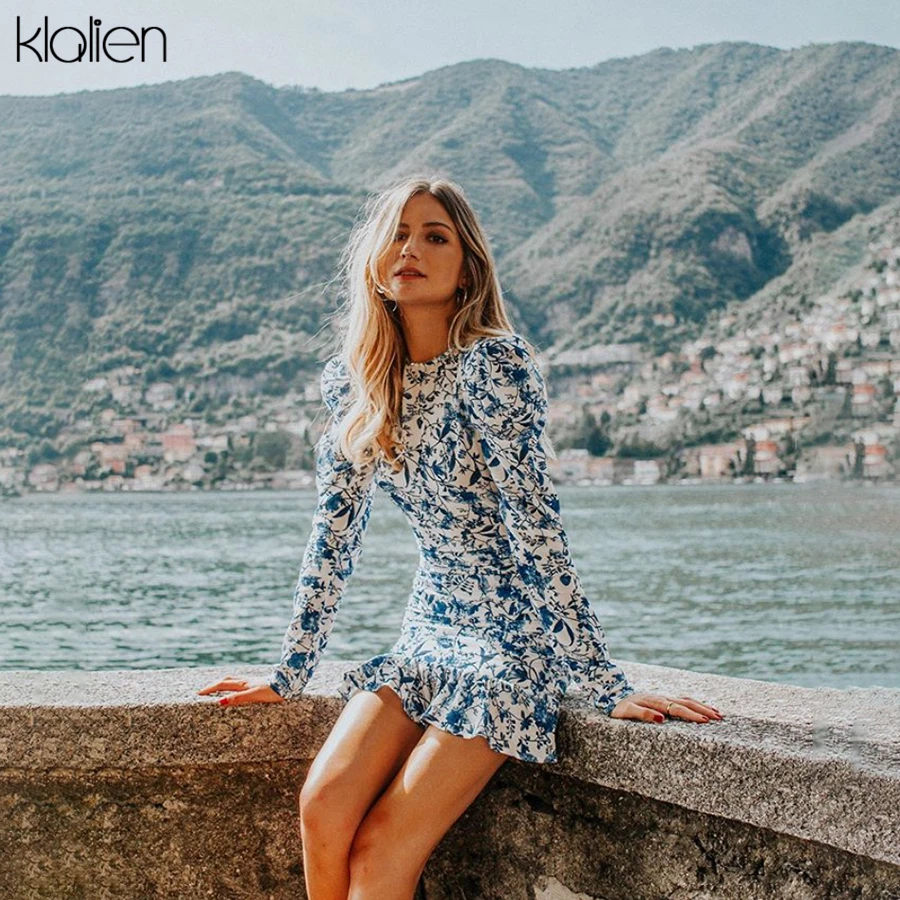 Женское пляжное платье KLALIEN элегантное облегающее мини-платье с открытой спиной