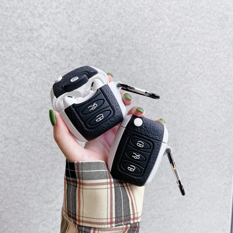 

Creative car key suitable for AirPods2 protective cover personalized Apple Pro3 generation wireless Bluetooth headset soft shell