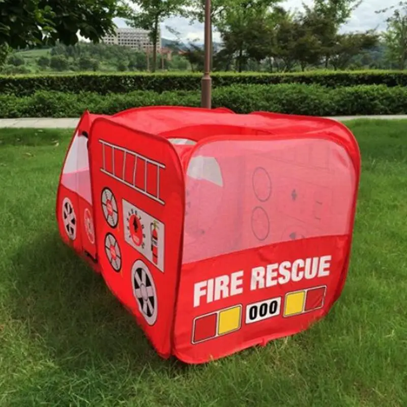 

Kids Indoor Outdoor Tent Garden Game House Gift - Fire Truck