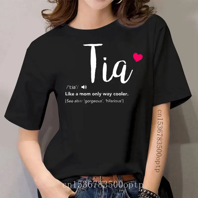 

Aunty Tshirt-Women's T-Shirt-Black mom only cooler T-Shirt - Aunt Tia like a