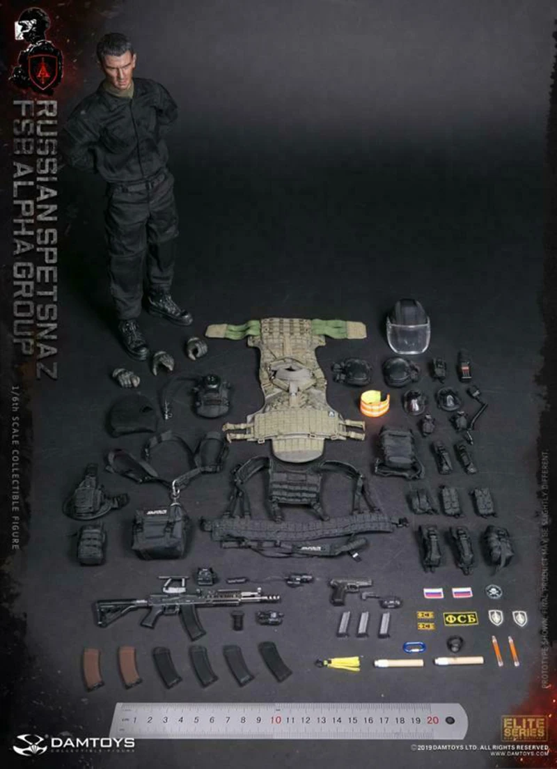 1/6 DAMTOYS 78064 солдатская фигурка русский спецназ ФСО АЛЬФА группа Коллекционная фигурка