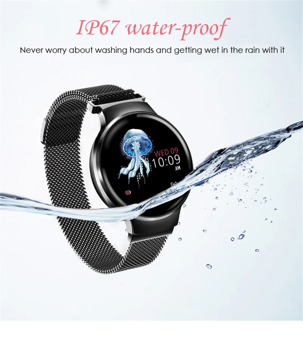 Greentiger H5 женские смарт-часы IP67 водонепроницаемый монитор сердечного ритма фитнес-трекер спортивный браслет для девушек Android IOS
