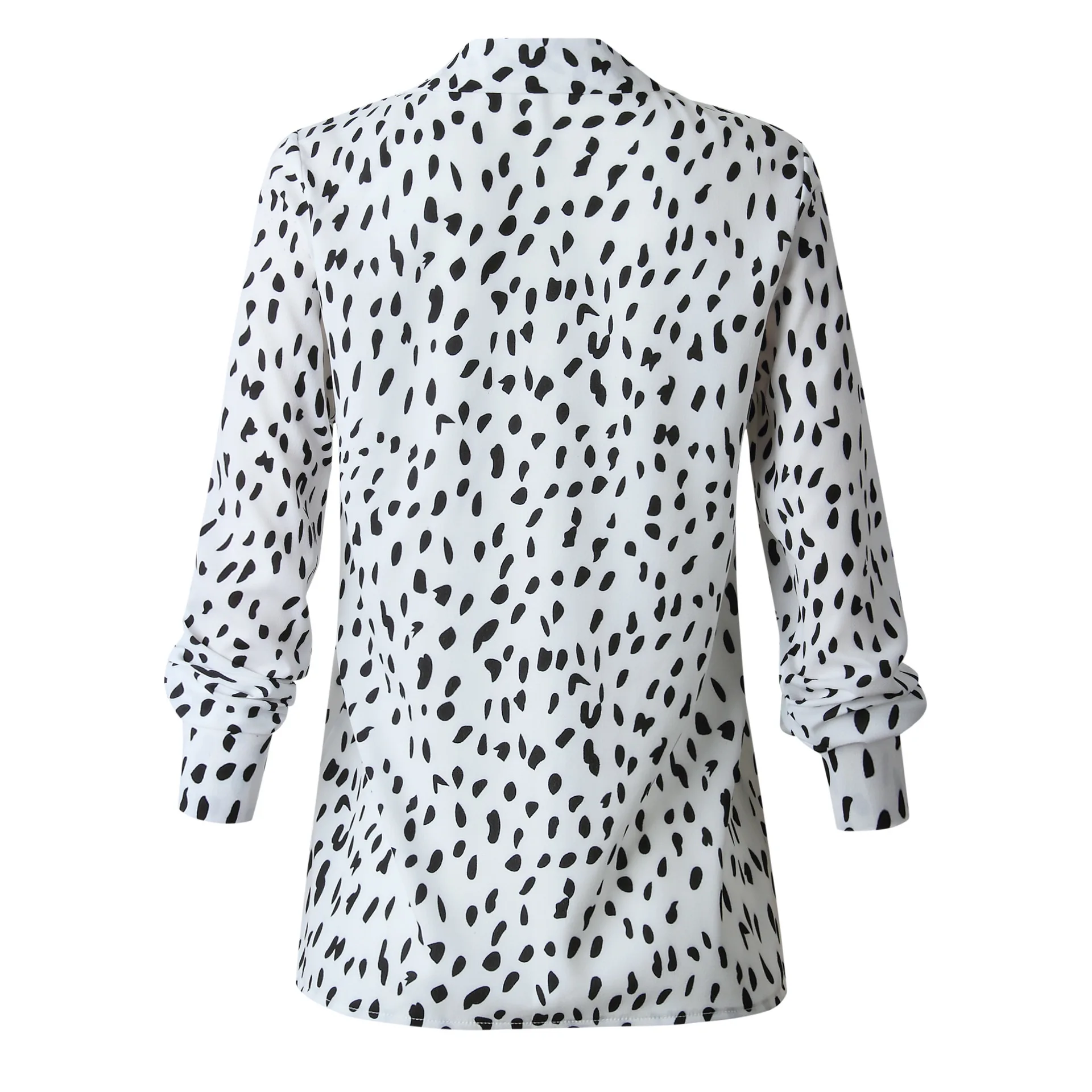 

Fashion Leopard Blouse Shirts Top Long Sleeve Printed Chiffon Loose Blouses Women Top Casual Shirts Female