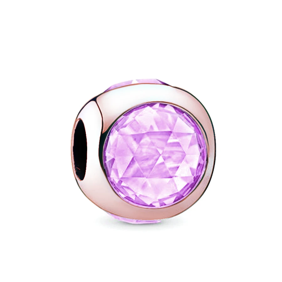 Buipoey 2 шт. подвески лаванда капли воды бисер подходит для оригинала Pandora браслет