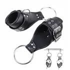 Наручники кожаные для БДСМ, для связывания, для взрослых, интимные игрушки для женщин