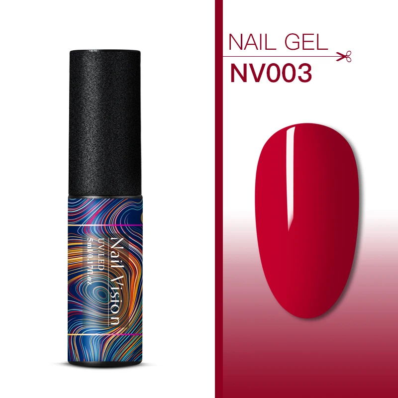 Nail Vision набор однотонных гелей для ногтей 176 цветов УФ-Гель-лак 5 мл полуперманентный лак для маникюра - Цвет: HHS06598