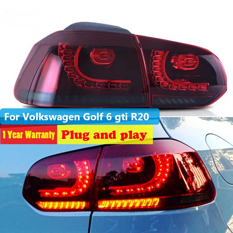 Светодиодный задний фонарь для Volkswagen Golf 6 2009 2012 vw MK6 GTI R20 DRL динамический сигнал +