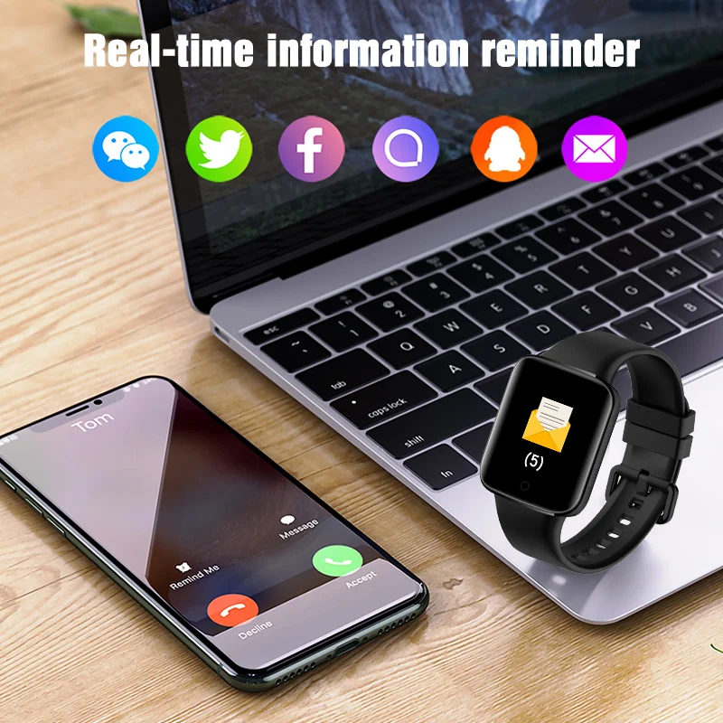 

LIGE Sports Smart Watch Men Women Waterproof Thermometer Heart Rate Blood Pressure Monitor Health smartwatch For Android ios