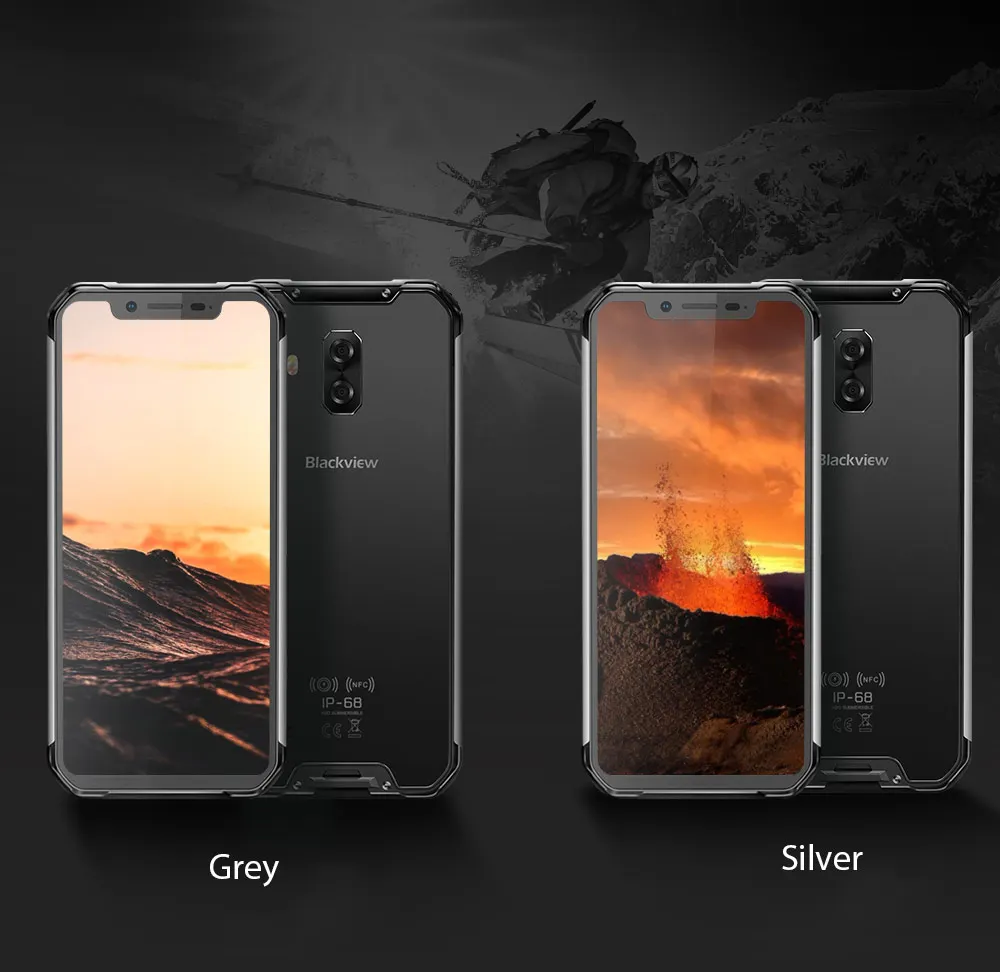 

Blackview BV9600E Rugged Waterproof Mobile Phone Helio P70 Android 9.0 4GB RAM 128GB ROM 6.21" AMOLED 5580mAh Android 9.0 NFC