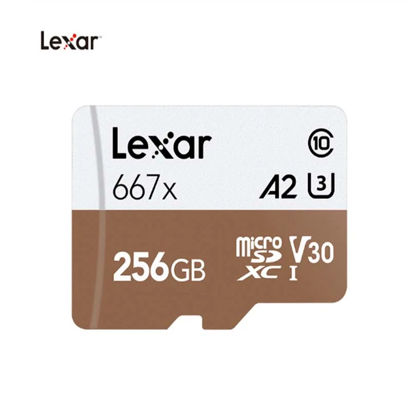 

Lexar Micro SD Microsd TF Cards 667x micro SDXC UHS-I cards SD Memory Card 64GB 128GB 256GB U3 V30 A2 Full-HD 4K Micro SD Card